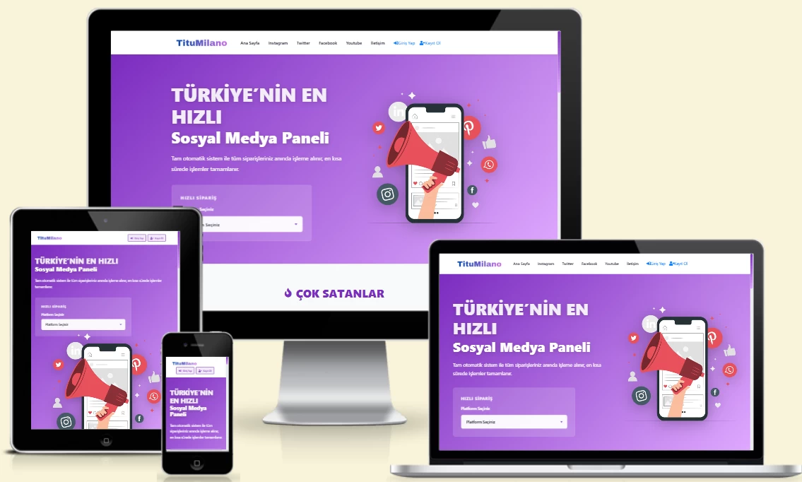 TituMilano Üyelikli Smm Paket Satış Scripti